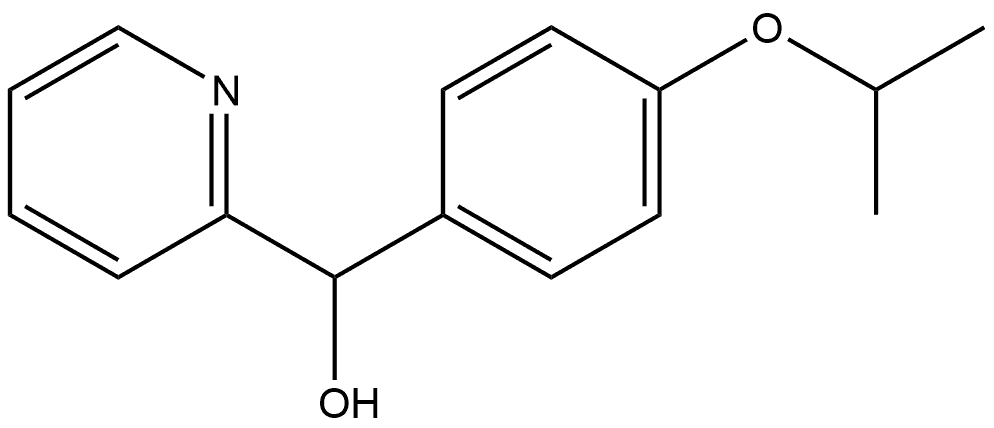 α-[4-(1-Methylethoxy)phenyl]-2-pyridinemethanol Structure