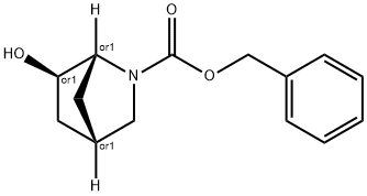 exo-benzyl 6-hydroxy-2-aza-bicyclo[2.2.1]heptane-2-carboxylate 구조식 이미지