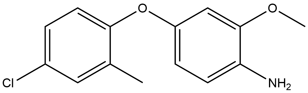 4-(4-Chloro-2-methylphenoxy)-2-methoxybenzenamine Structure