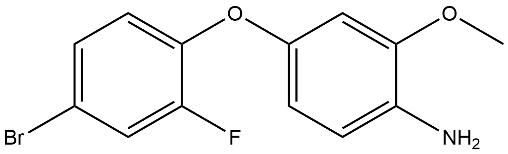 4-(4-Bromo-2-fluorophenoxy)-2-methoxybenzenamine Structure