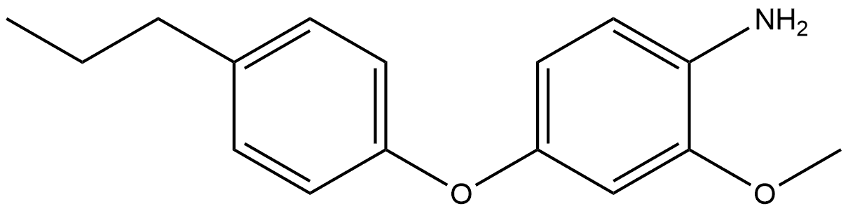 2-Methoxy-4-(4-propylphenoxy)benzenamine Structure