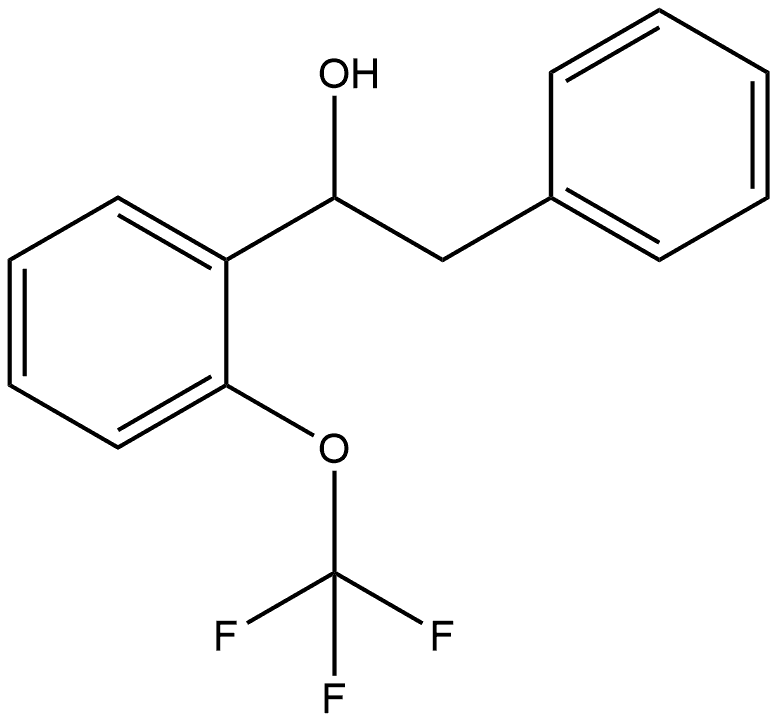 α-[2-(Trifluoromethoxy)phenyl]benzeneethanol Structure