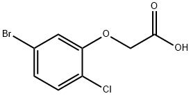 2-(5-bromo-2-chlorophenoxy)acetic acid Structure