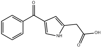 1H-Pyrrole-2-acetic acid, 4-benzoyl- Structure