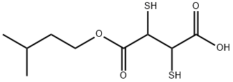 Butanedioic acid, 2,3-dimercapto-, 4-(3-methylbutyl) ester 구조식 이미지
