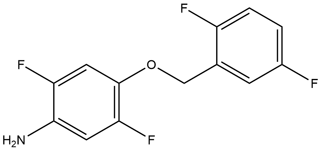 4-[(2,5-Difluorophenyl)methoxy]-2,5-difluorobenzenamine Structure