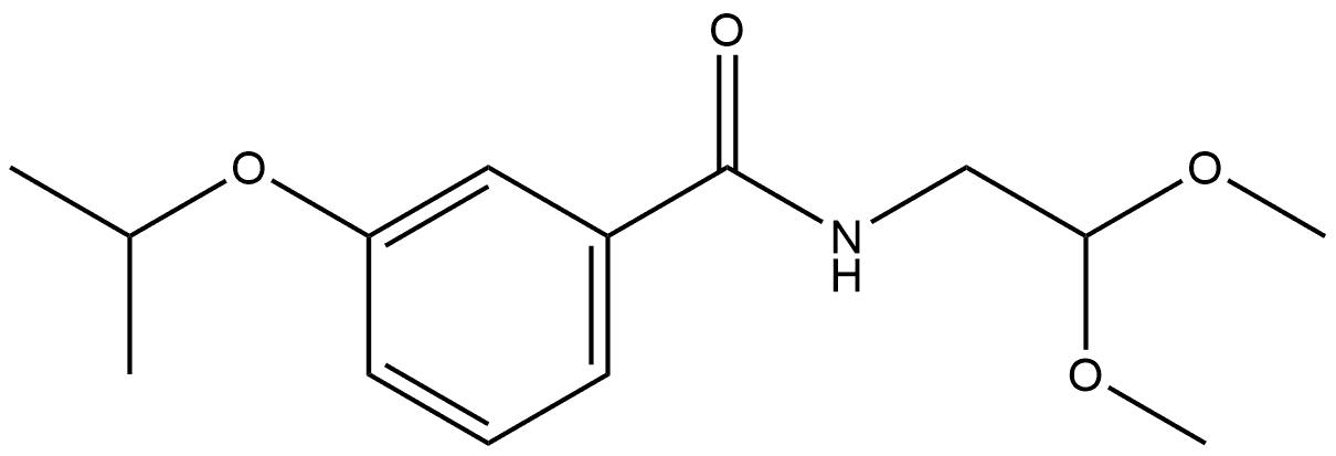 N-(2,2-Dimethoxyethyl)-3-(1-methylethoxy)benzamide Structure