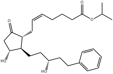 5-Heptenoic acid, 7-[(1R,2R,3R)-3-hydroxy-2-[(3R)-3-hydroxy-5-phenylpentyl]-5-oxocyclopentyl]-, 1-methylethyl ester, (5Z)- Structure