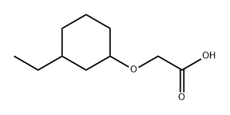 Acetic acid, 2-[(3-ethylcyclohexyl)oxy]- Structure