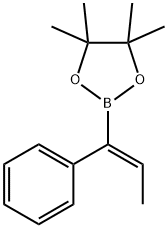 1,3,2-Dioxaborolane, 4,4,5,5-tetramethyl-2-[(1Z)-1-phenyl-1-propen-1-yl]- Structure