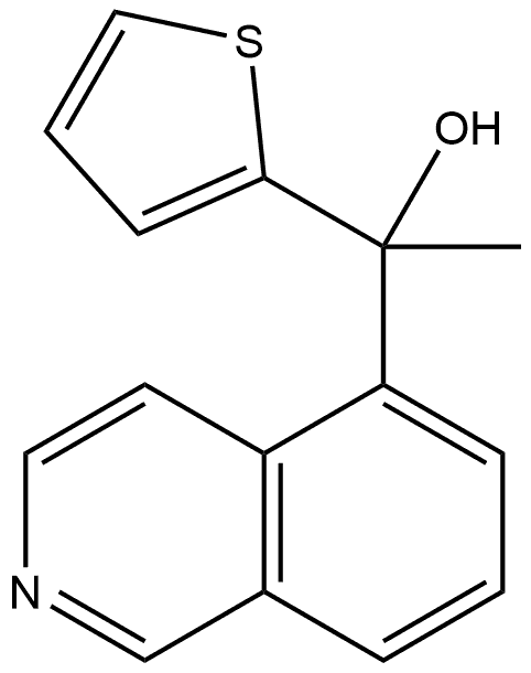 α-Methyl-α-2-thienyl-5-isoquinolinemethanol Structure