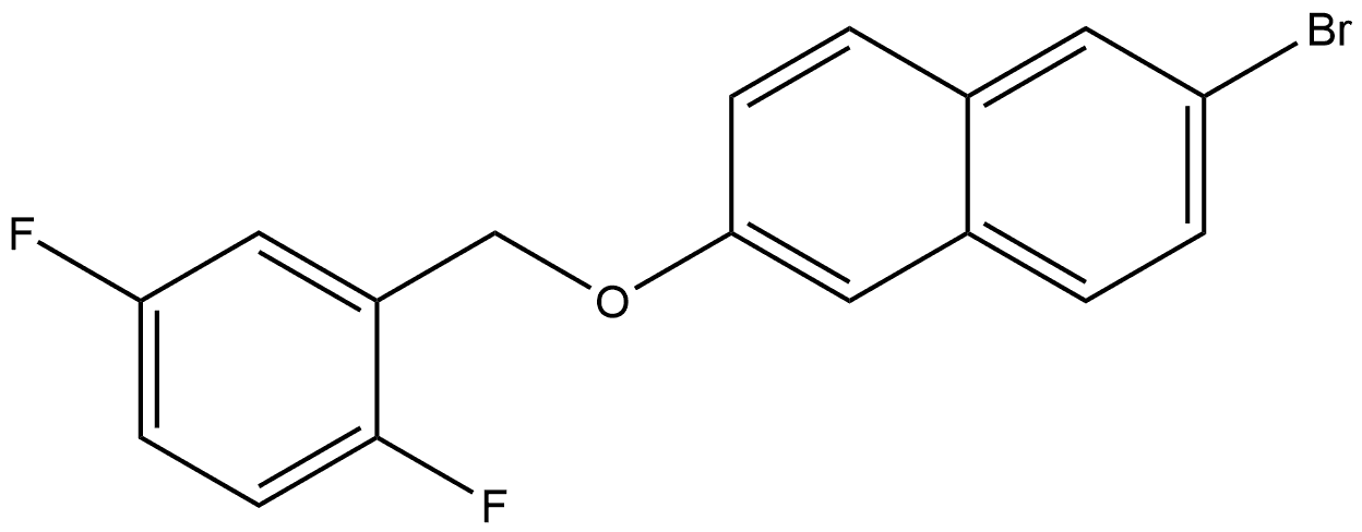 2-Bromo-6-[(2,5-difluorophenyl)methoxy]naphthalene Structure