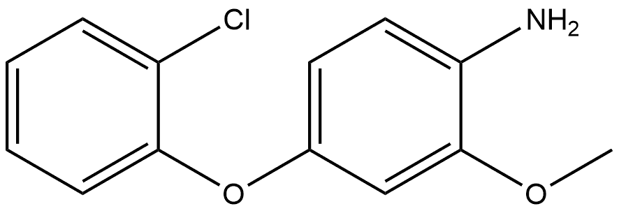 4-(2-chlorophenoxy)-2-methoxyaniline Structure