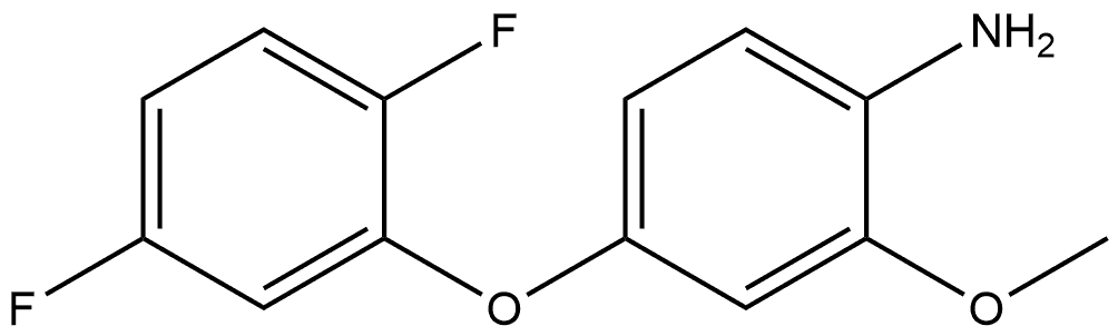 4-(2,5-Difluorophenoxy)-2-methoxybenzenamine Structure