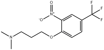 1-Propanamine, N,N-dimethyl-3-[2-nitro-4-(trifluoromethyl)phenoxy]- Structure