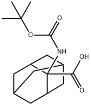 2-tert-Butoxycarbonylamino-adamantane-2-carboxylic acid Structure