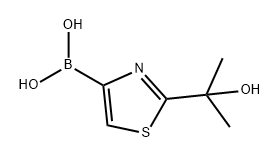 Boronic acid, B-[2-(1-hydroxy-1-methylethyl)-4-thiazolyl]- Structure