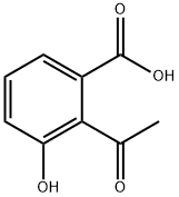 Benzoic acid, 2-acetyl-3-hydroxy- 구조식 이미지