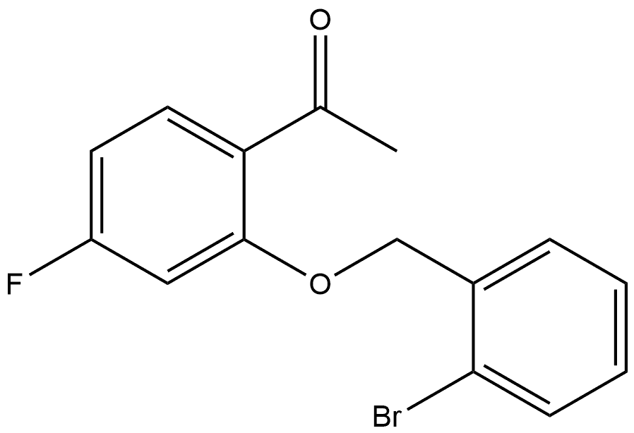 1-[2-[(2-Bromophenyl)methoxy]-4-fluorophenyl]ethanone Structure