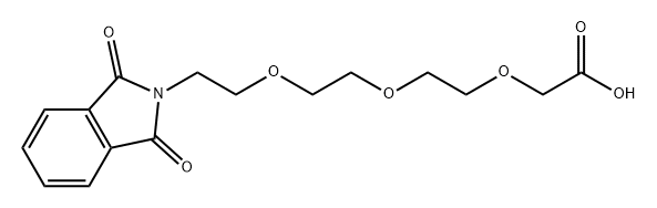 Acetic acid, 2-[2-[2-[2-(1,3-dihydro-1,3-dioxo-2H-isoindol-2-yl)ethoxy]ethoxy]ethoxy]- Structure