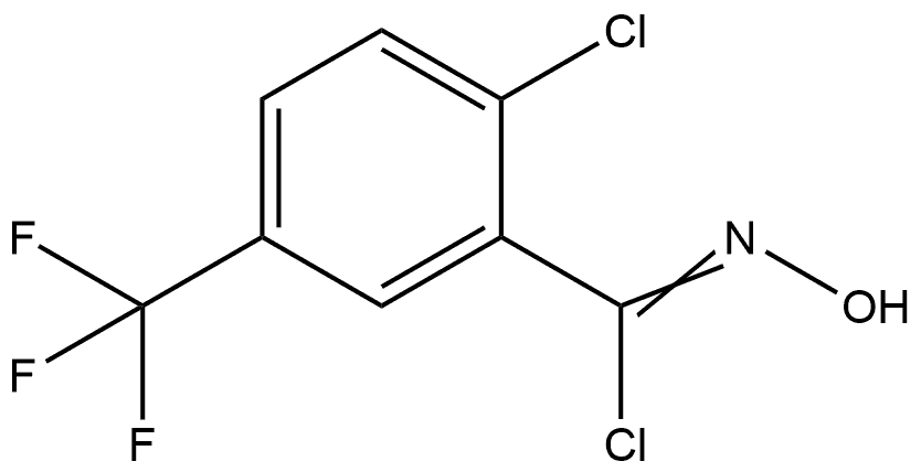 2-Chloro-N-hydroxy-5-(trifluoromethyl)benzimidoyl Chloride Structure