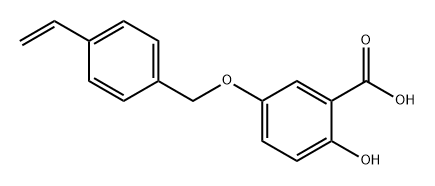 Benzoic acid, 5-[(4-ethenylphenyl)methoxy]-2-hydroxy- Structure