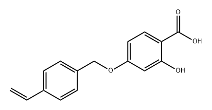 Benzoic acid, 4-[(4-ethenylphenyl)methoxy]-2-hydroxy- Structure