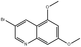 Quinoline, 3-bromo-5,7-dimethoxy- Structure