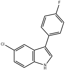 5-Chloro-3-(4-fluorophenyl)-1H-indole 구조식 이미지