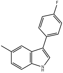 3-(4-Fluorophenyl)-5-methyl-1H-indole Structure