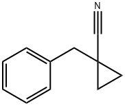 Cyclopropanecarbonitrile, 1-(phenylmethyl)- Structure