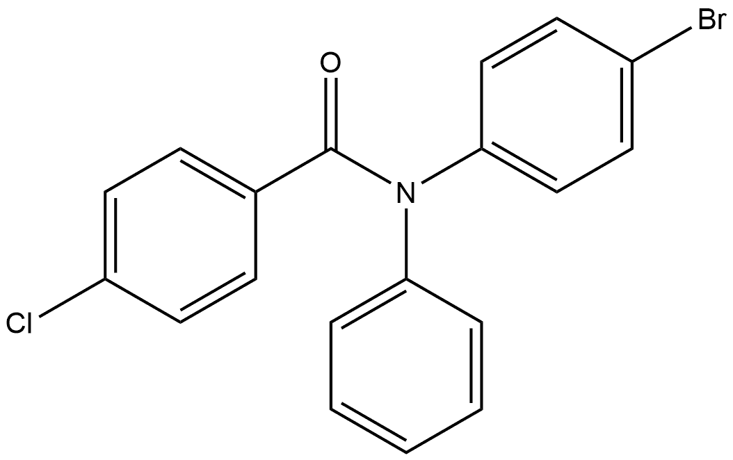 N-(4-Bromophenyl)-4-chloro-N-phenylbenzamide Structure