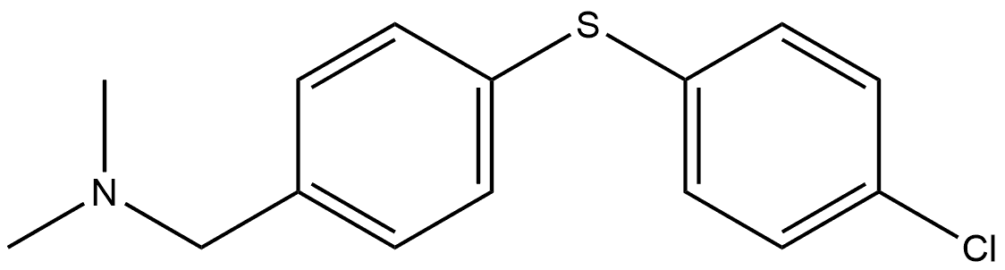 4-[(4-Chlorophenyl)thio]-N,N-dimethylbenzenemethanamine Structure