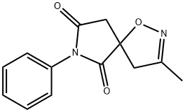 3-Methyl-7-phenyl-1-oxa-2,7-diazaspiro[4.4]non-2-ene-6,8-dione Structure