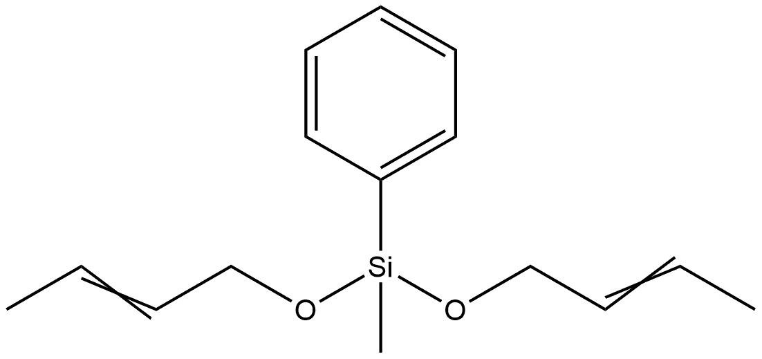 Benzene, [bis(2-buten-1-yloxy)methylsilyl]- 구조식 이미지