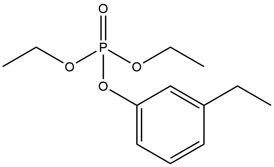 Phosphoric acid, diethyl m-ethylphenyl ester Structure