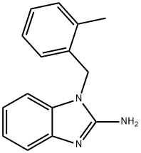 1-[(2-Methylphenyl)methyl]-1H-1,3-benzodiazol-2-amine Structure