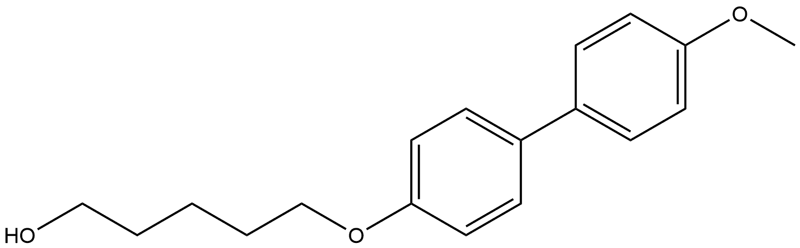 5-[(4'-Methoxy[1,1'-biphenyl]-4-yl)oxy]-1-pentanol Structure