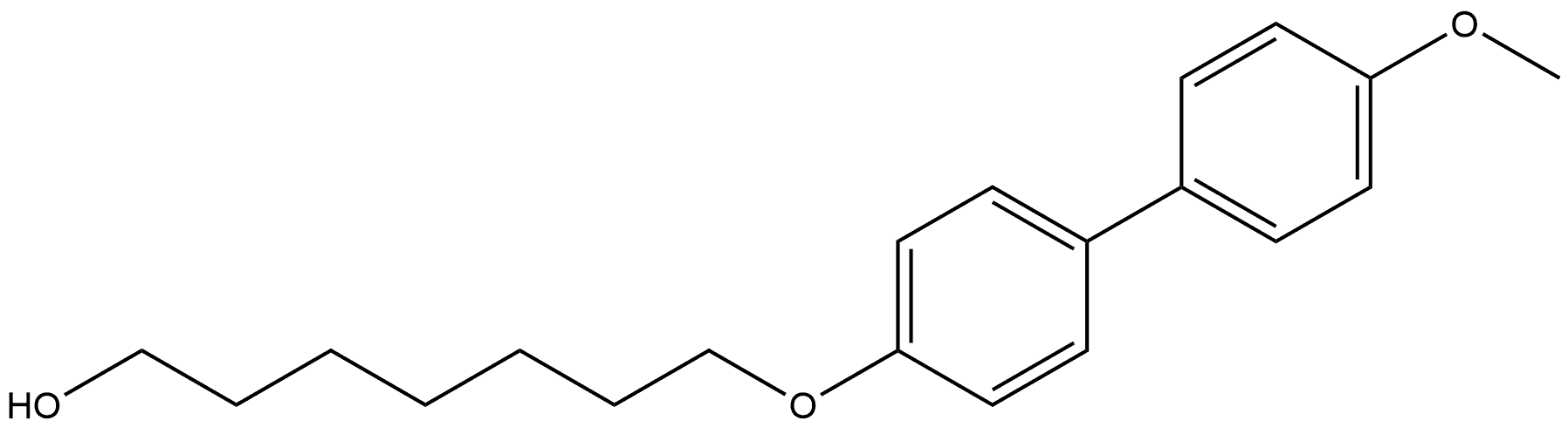 7-[(4'-Methoxy[1,1'-biphenyl]-4-yl)oxy]-1-heptanol Structure