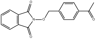 2-((4-acetylbenzyl)oxy)isoindoline-1,3-dione Structure