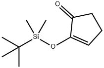 2-Cyclopenten-1-one, 2-[[(1,1-dimethylethyl)dimethylsilyl]oxy]- Structure