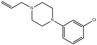 Piperazine, 1-(3-chlorophenyl)-4-(2-propen-1-yl)- Structure