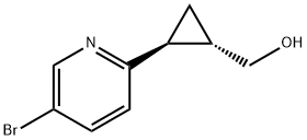 (1S,2S)-2-(5-Bromo-2-pyridinyl)cyclopropanemethanol Structure