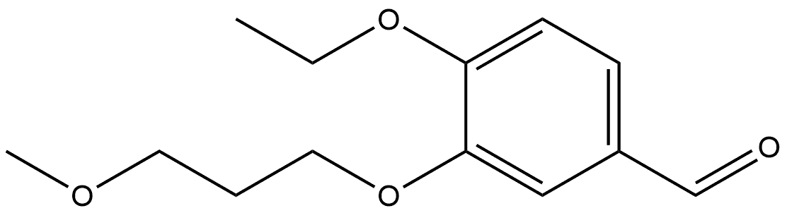 4-Ethoxy-3-(3-methoxypropoxy)benzaldehyde Structure