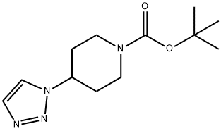 1-Piperidinecarboxylic acid, 4-(1H-1,2,3-triazol-1-yl)-, 1,1-dimethylethyl ester Structure