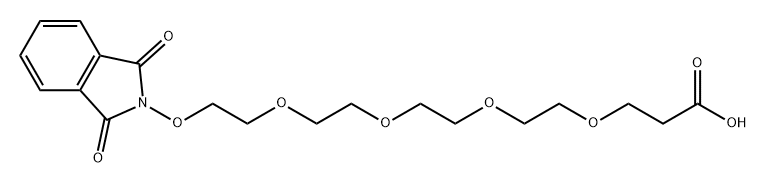 4,7,10,13-Tetraoxapentadecanoic acid acid, 15-[(1,3-dihydro-1,3-dioxo-2H-isoindol-2-yl)oxy]- Structure
