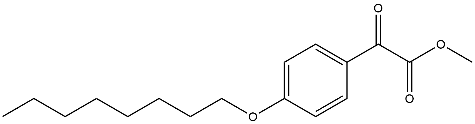 Methyl 4-(octyloxy)-α-oxobenzeneacetate Structure