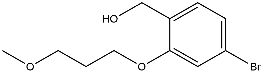 4-Bromo-2-(3-methoxypropoxy)benzenemethanol Structure