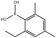 Boronic acid, B-(2-ethyl-4,6-dimethylphenyl)- Structure