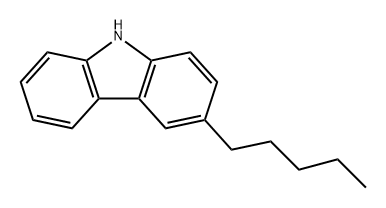 9H-Carbazole, 3-pentyl- Structure